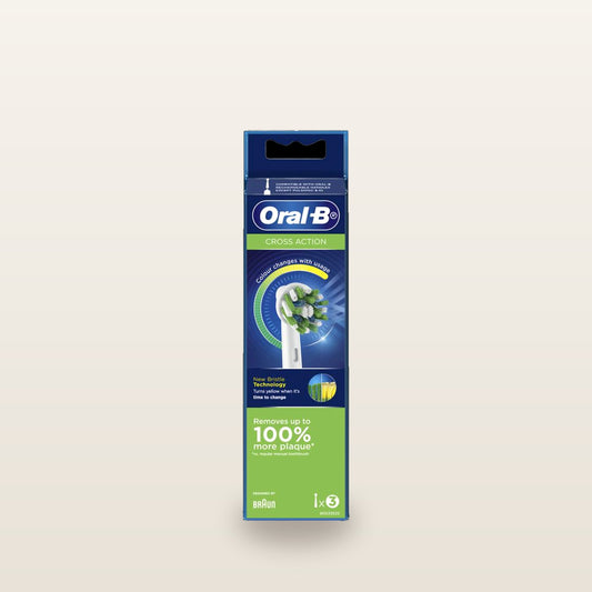 Oral B Power Toothbrush Cross Action Refills Rainbow 3 Pack