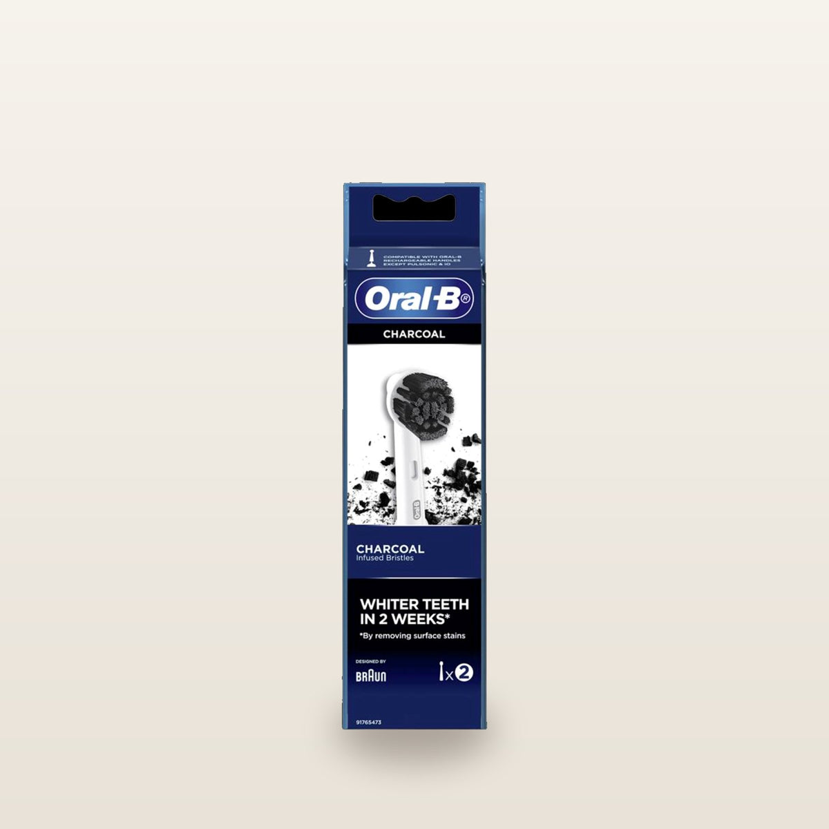 Oral B Power Toothbrush Charcoal Refills 2 Pack