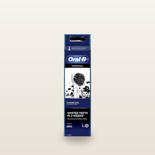 Oral B Power Toothbrush Charcoal Refills 4 Pack