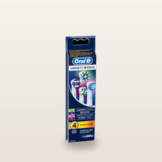 Oral B Power Toothbrush Variety Refills 4 Pack