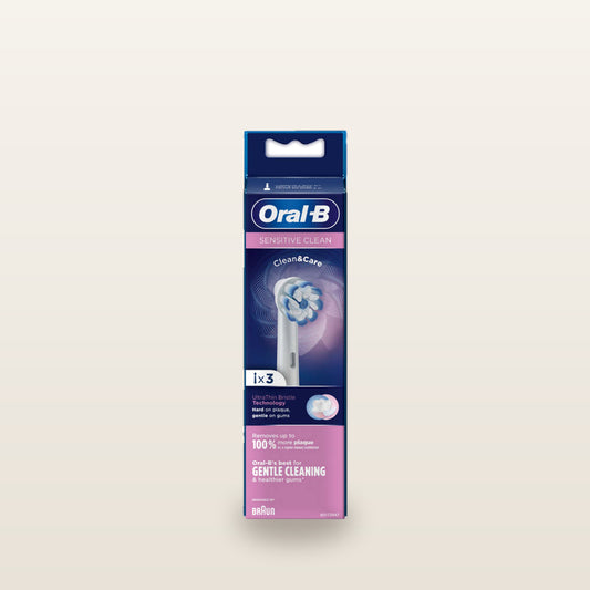 Oral-B Sensitive Clean Replacement Heads for Electric Toothbrush (Pack of 3)