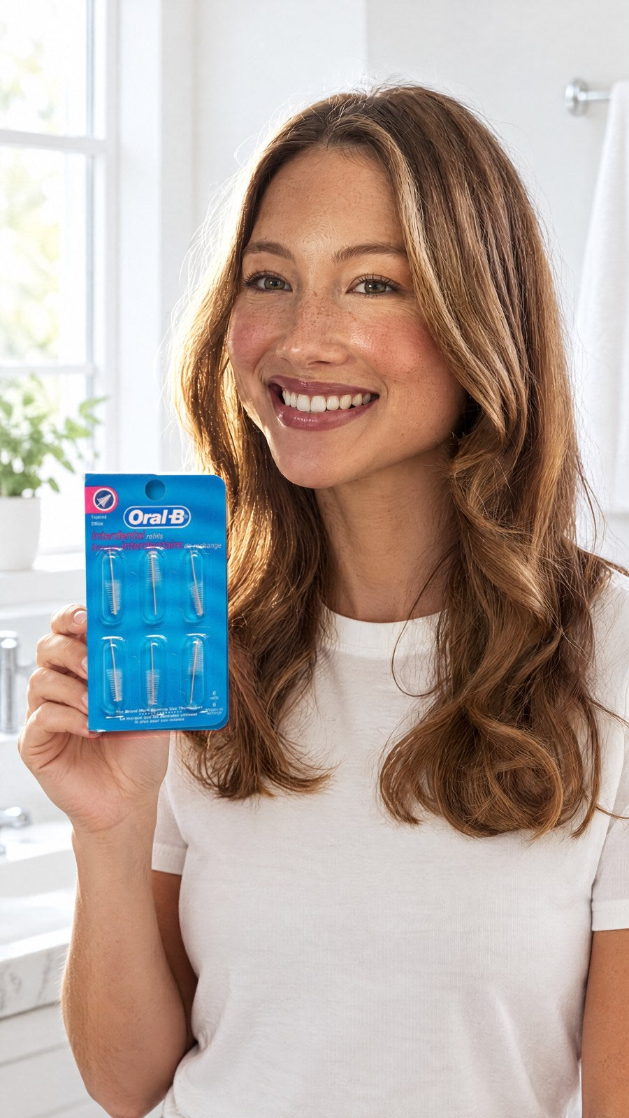 Oral B - Interdental Refills 6'S [Parallel Import] — held by model