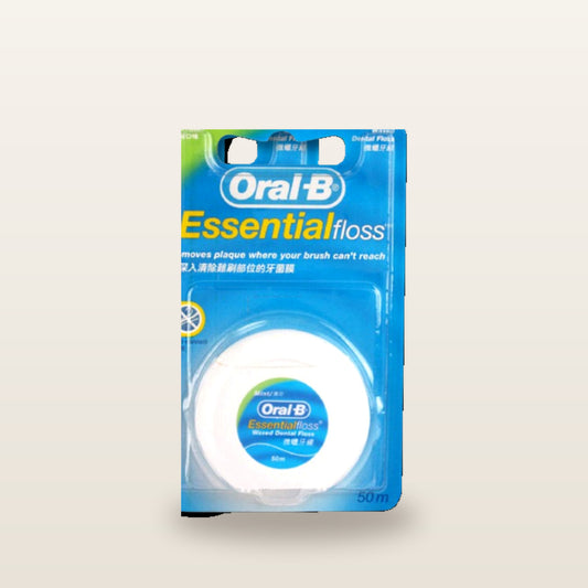 Oral B - Essential Floss Waxed Dental Floss (Mint) 50m (Parallel Import)