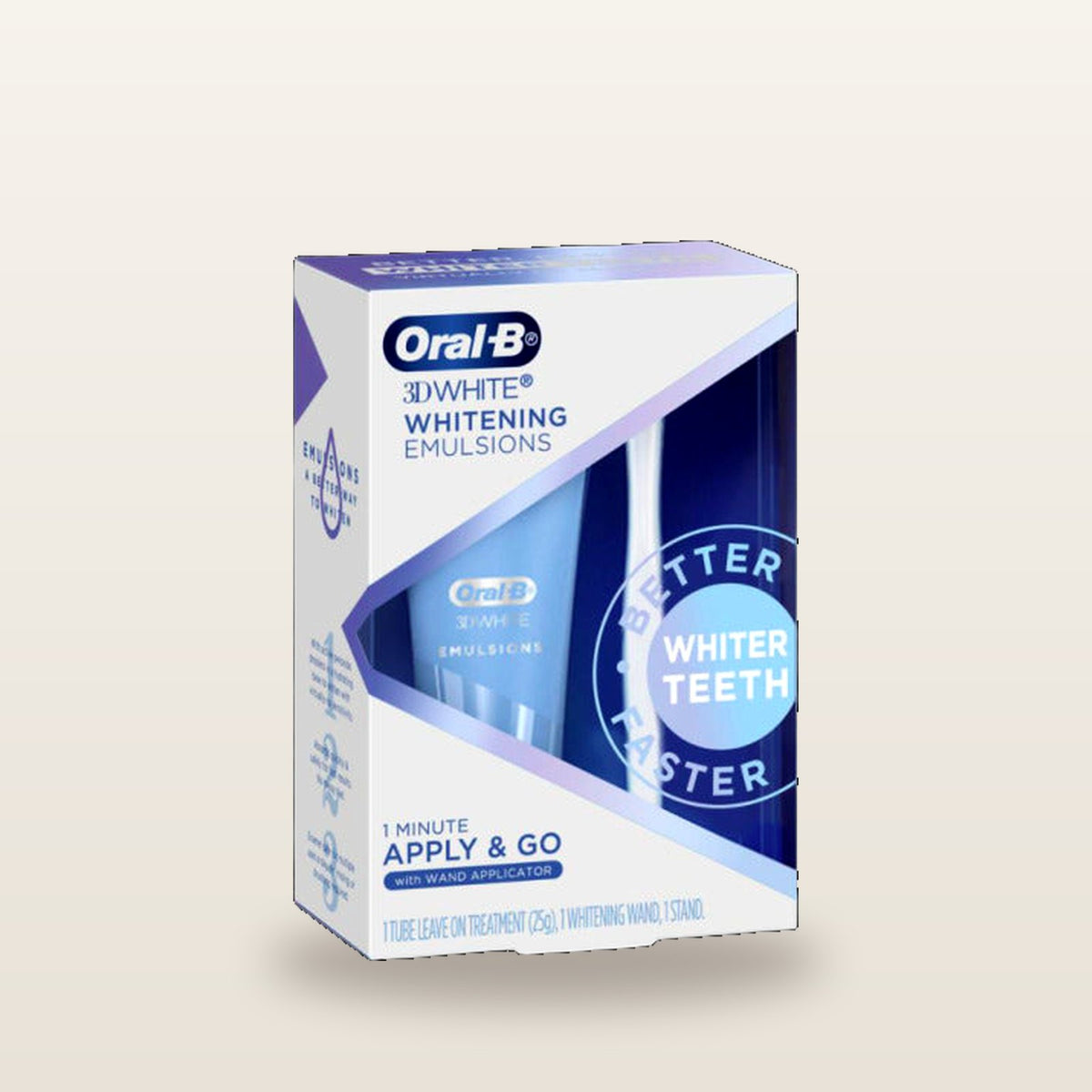Oral B 3D White Whitening Emulsions Apply & Go Kit 25g