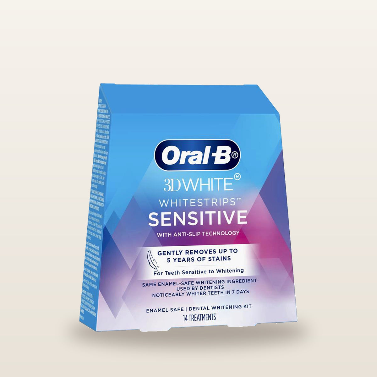 Oral B 3D White Whitening Strips Sensitive 14 Pack