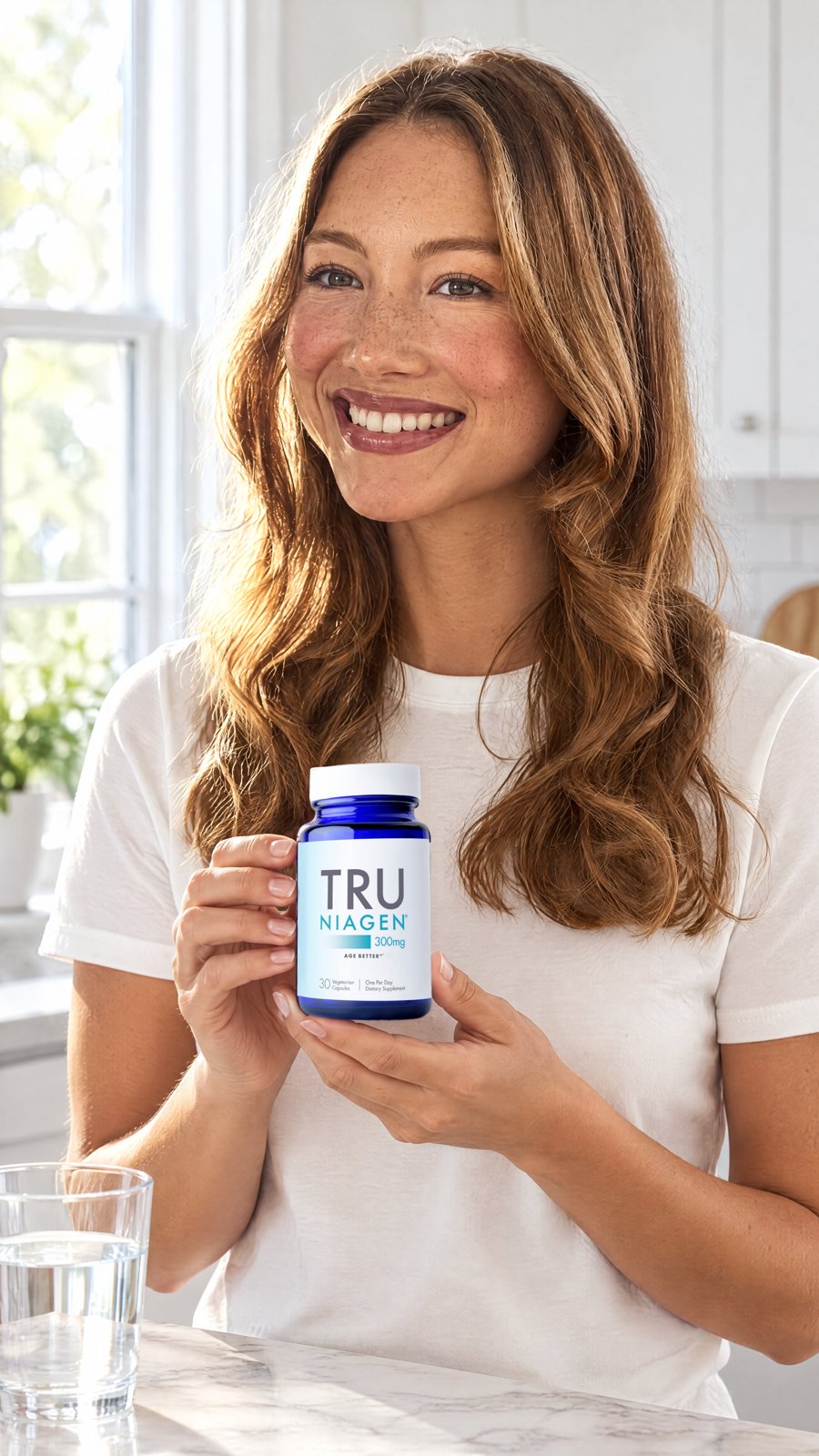 TRU NIAGEN - Tru Niagen 300mg NAD+ 30 Capsules (new package) — held by model