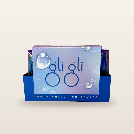gli gli - Teeth Whitening Device with 16 LED Light with case Mouth Tray ,Wireless, 30 Minutes auto Countdown