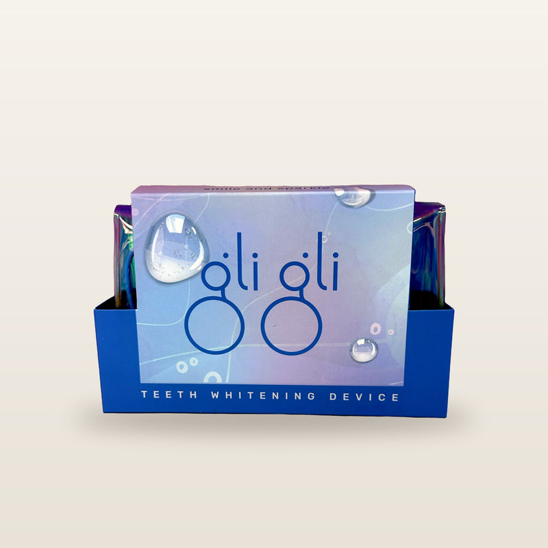 gli gli - Teeth Whitening Device with 16 LED Light with case Mouth Tray ,Wireless, 30 Minutes auto Countdown