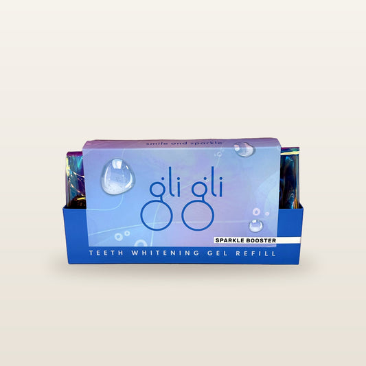 gli gli - Sparkle Booster Gel Refill PAP Teeth Whitening Gel-2x5ml 10 to 15 Days Treatment for Sensitive Teeth