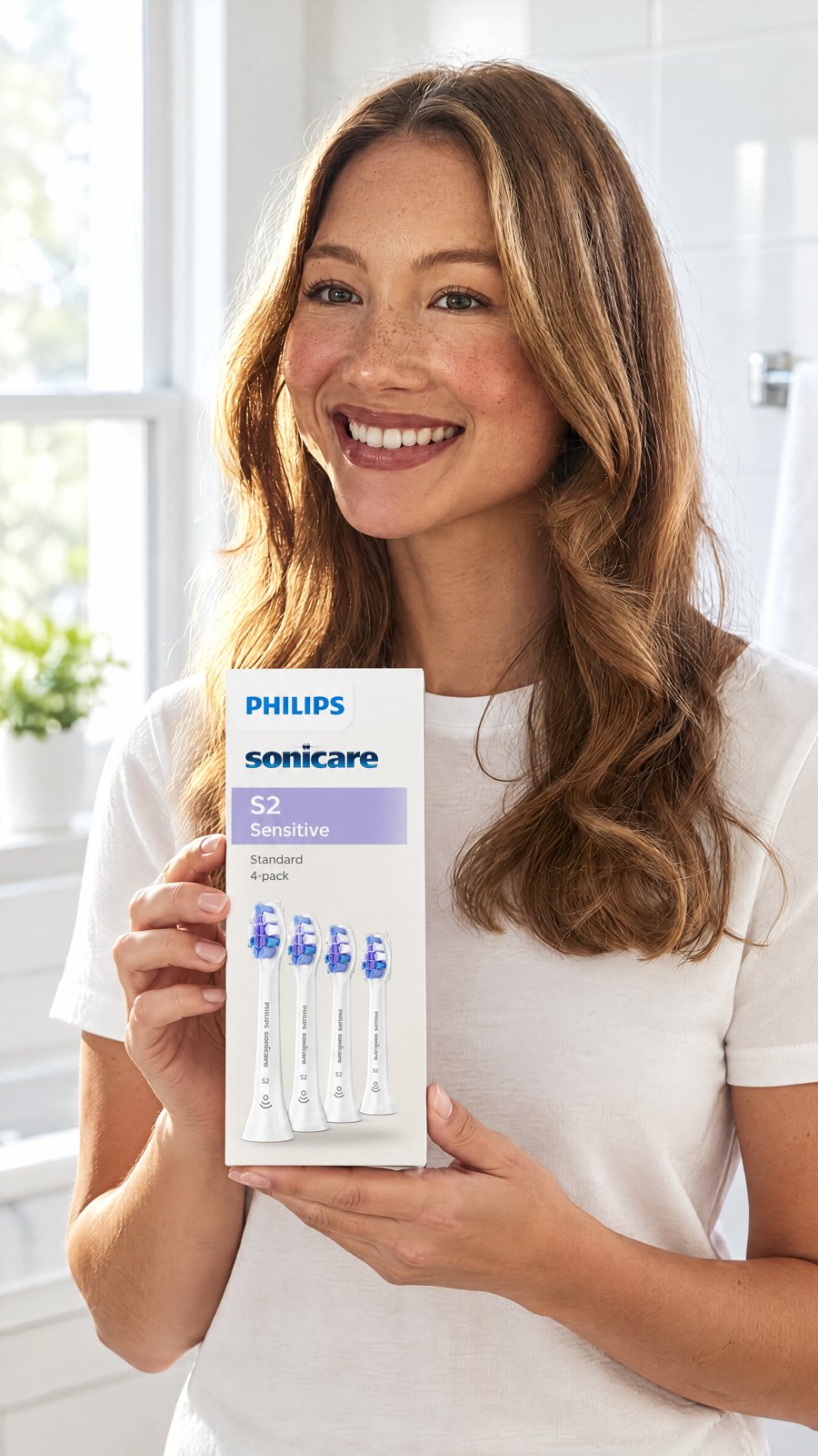 PHILIPS - Sonicare S2 Sensitive 4-pack brush heads HX6054/85 — held by model
