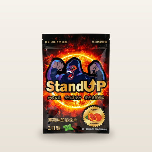 KING KONG BLACK MACA - Stand UP Mint-Flavored Instant Dissolving Tablets (2 days) Men's Essential Energy & Vitality Boost