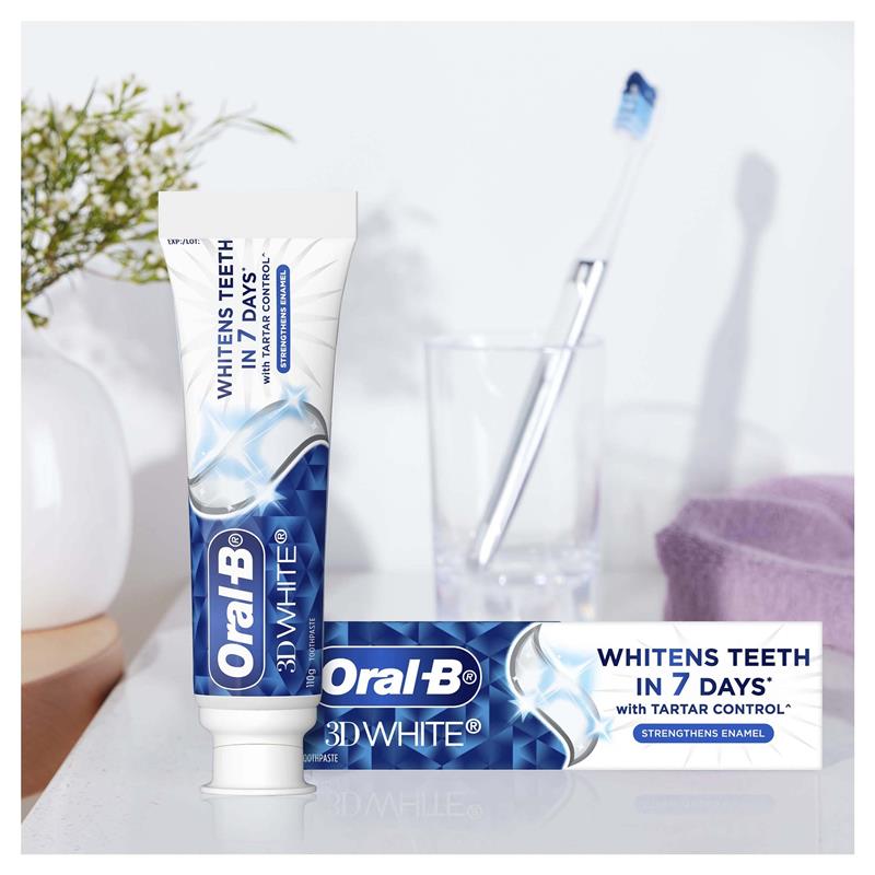 Oral B Toothpaste 3D White Strengthen Enamel 190g