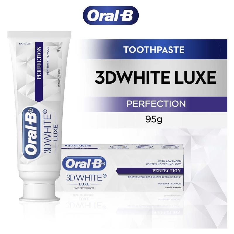 Oral B Teeth Whitening Toothpaste 3D White Luxe Perfection 95g