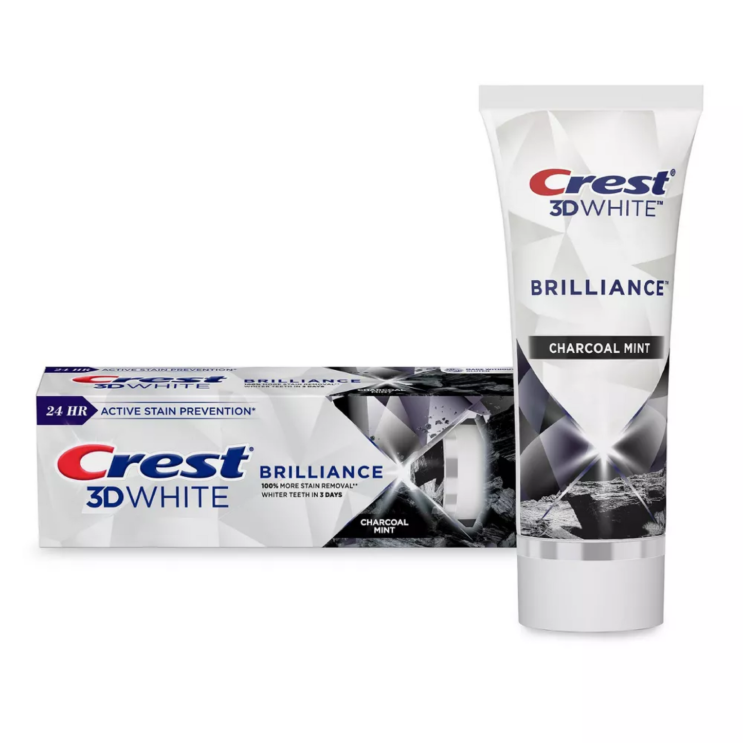 Crest 3D White Brilliance Charcoal Toothpaste 110g