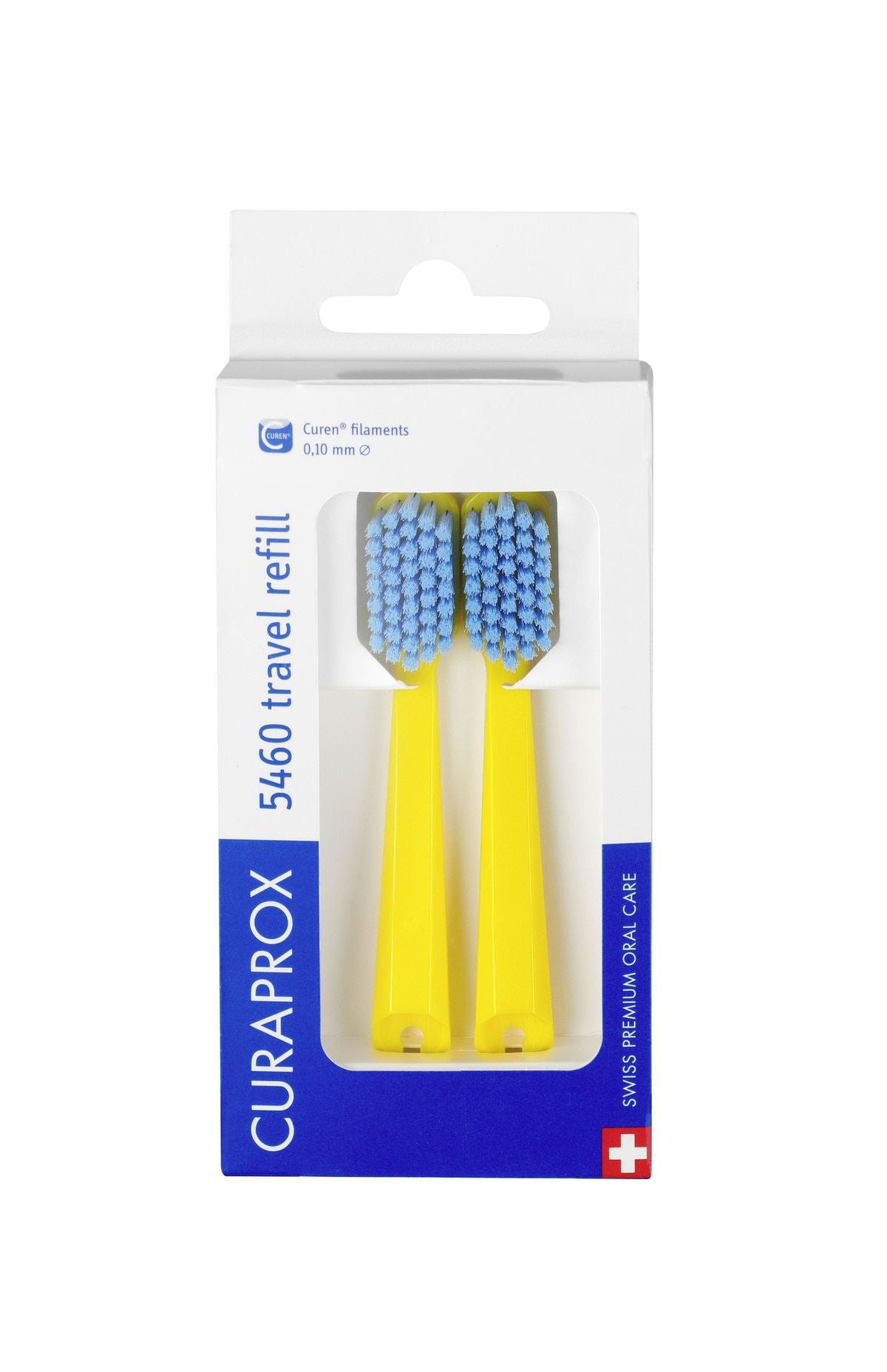 CURAPROX - CS 5460 Travel Yellow RefillBrush Heads for Travel Toothbrush