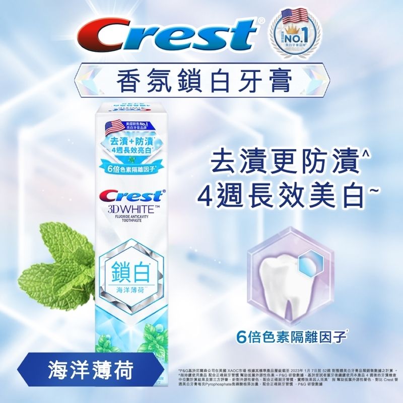 Crest - toothpaste Whitelock (Sea Mint) 120g [Authorized Goods]