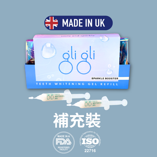 gli gli - Sparkle Booster Gel Refill PAP Teeth Whitening Gel-2x5ml 10 to 15 Days Treatment for Sensitive Teeth