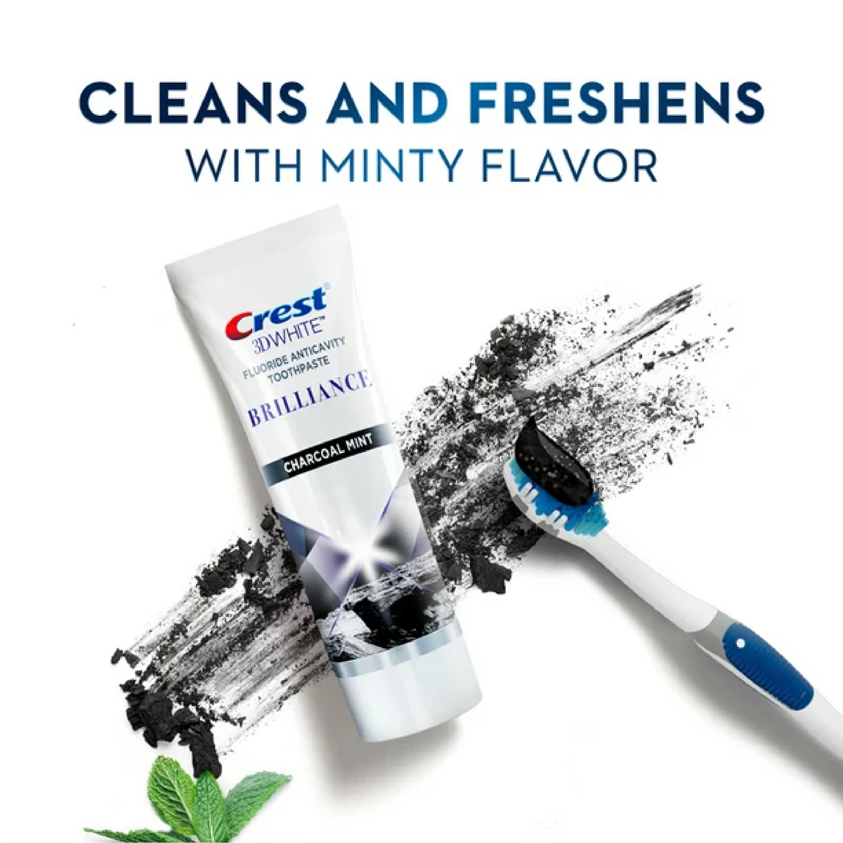 Crest 3D White Brilliance Charcoal Toothpaste 110g