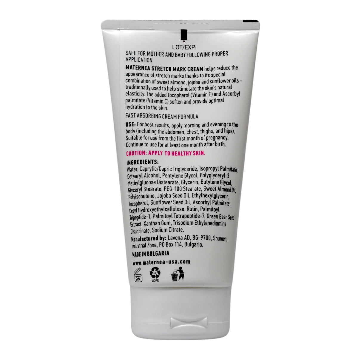 Maternea - Stretch Mark Cream (150ml) - Provides Optimal Skin Hydration and Improves its Appearance.