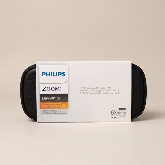 Philips Zoom DayWhite 9.5% HP, 6-syringe kit box and pouch, studio