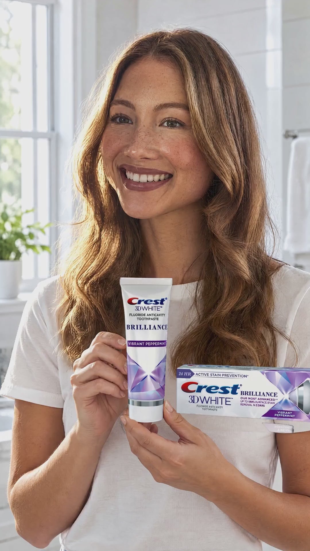 GRWM: Crest 3D White Brilliance Toothpaste Vibrant Peppermint