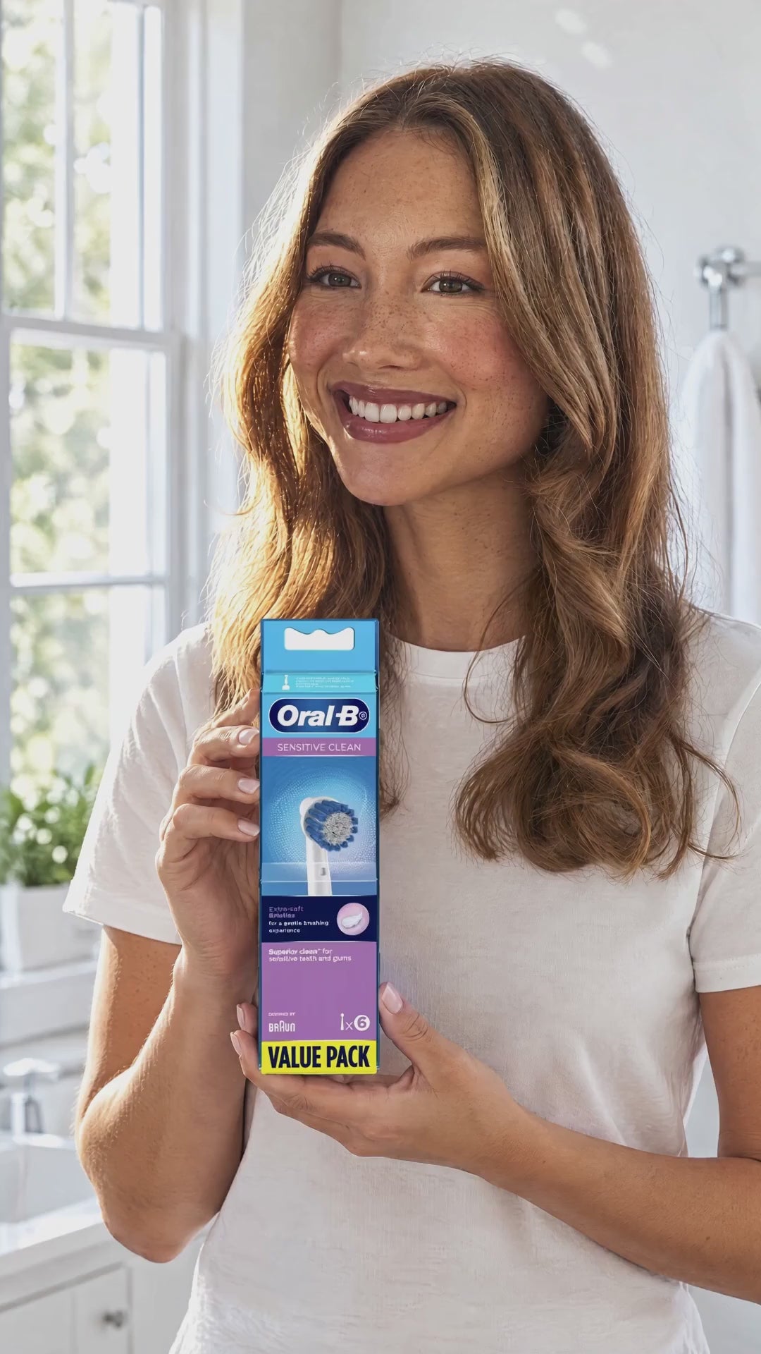 GRWM: Oral-B Sensitive Clean Power Toothbrush Refills 6 Pack