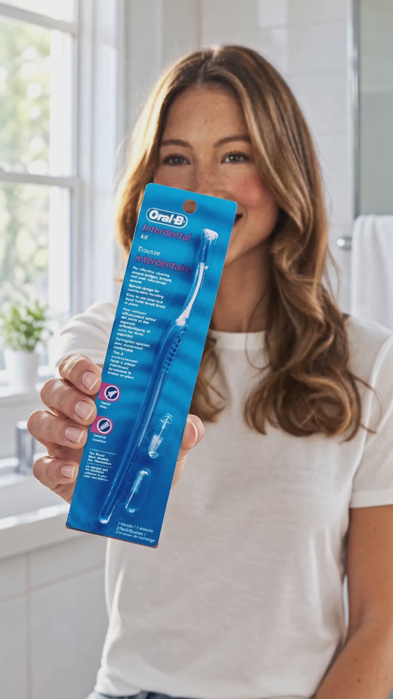 GRWM: Oral-B Interdental Kit Blue Handle + Refill Brushes