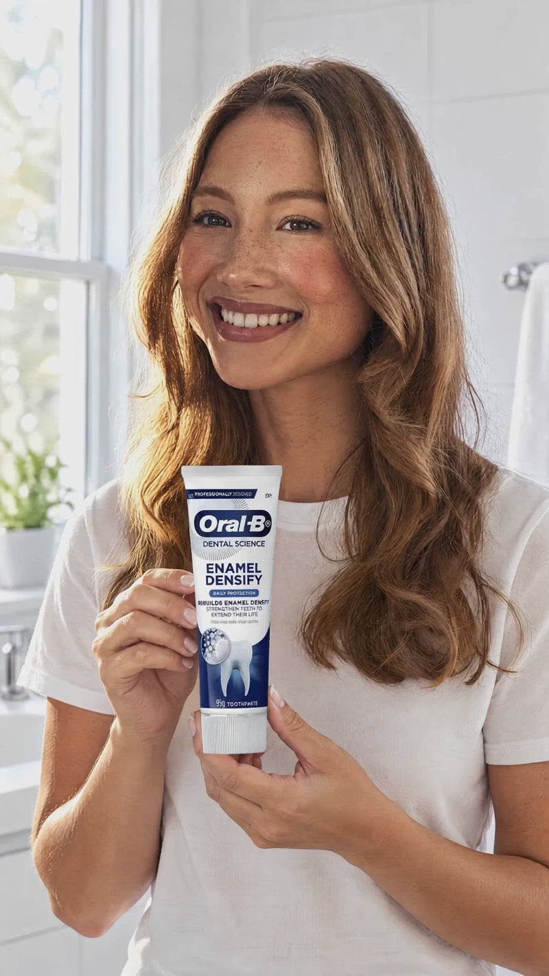 GRWM: Oral-B Dental Science Enamel Densify Toothpaste