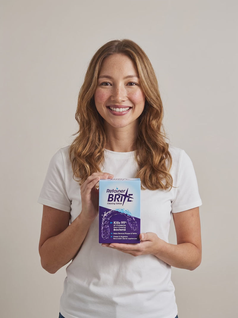 Retainer Brite box in hand
