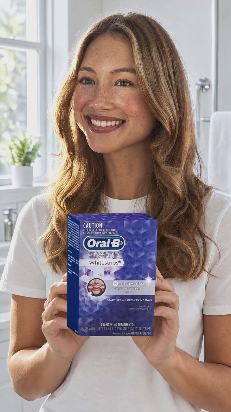 GRWM: Oral-B 3D White Luxe Whitestrips 14 Treatments