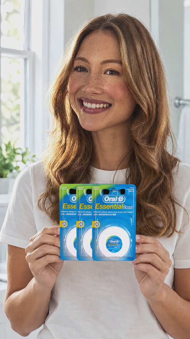 GRWM: Oral-B Essential Floss Waxed 50m