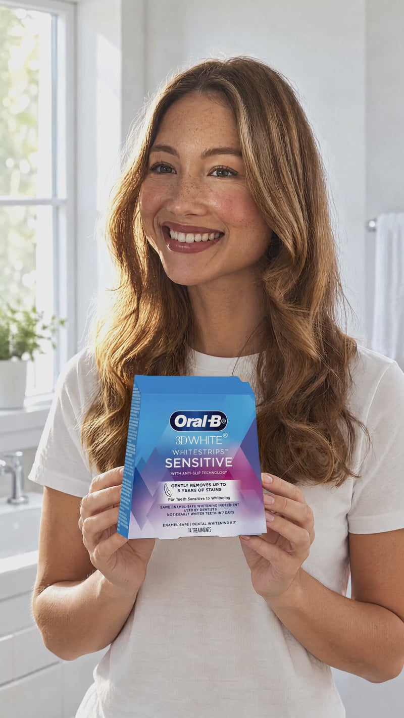 GRWM: Oral-B 3D White Whitening Strips Sensitive