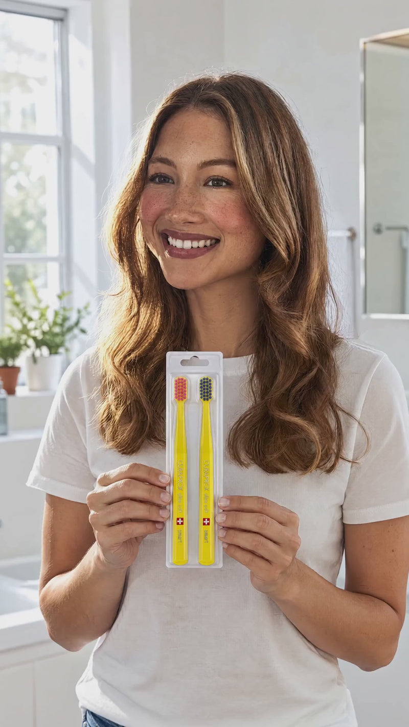 GRWM: Curaprox CS Smart Yellow Toothbrush
