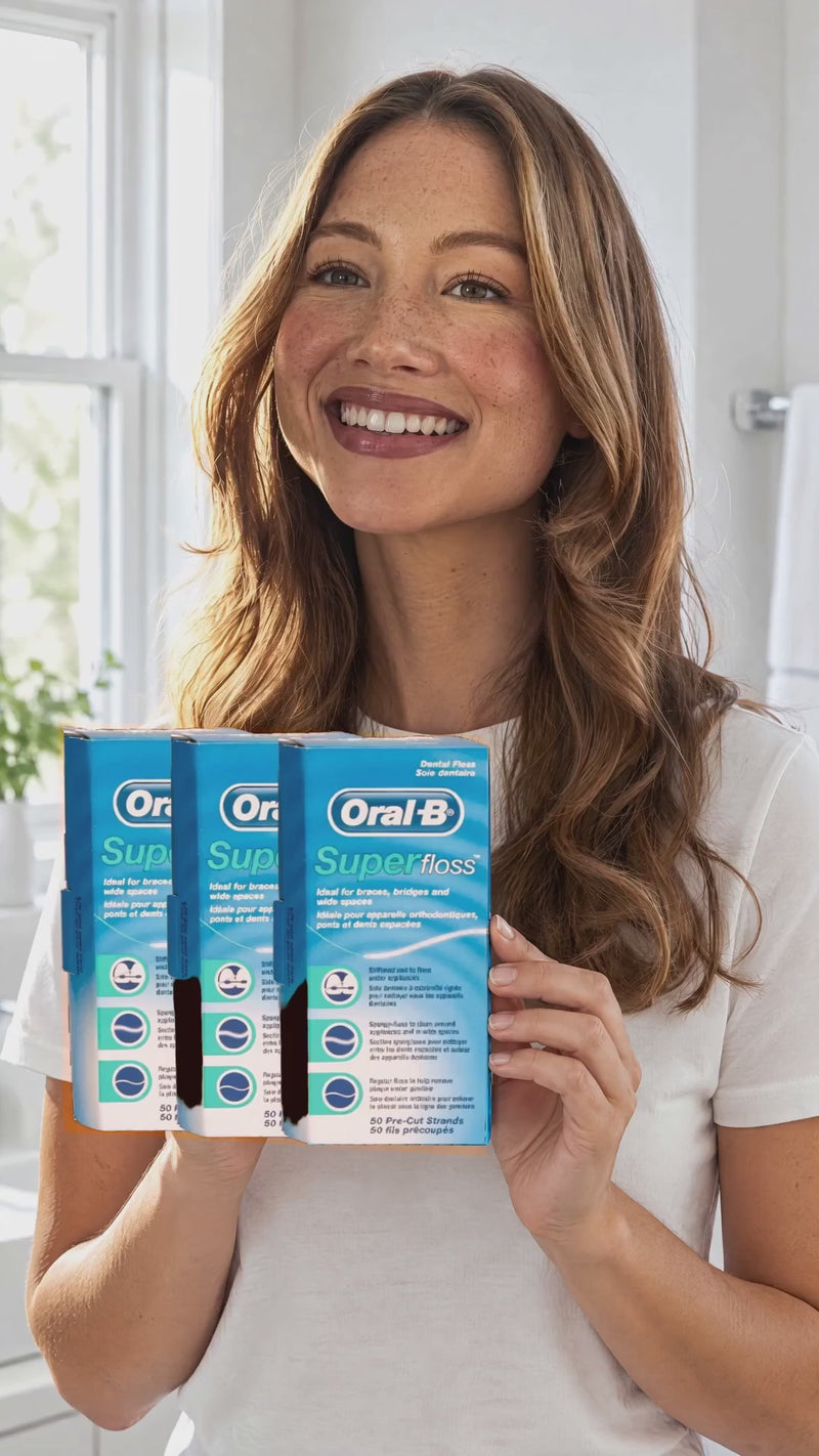 GRWM: Oral-B Super Floss