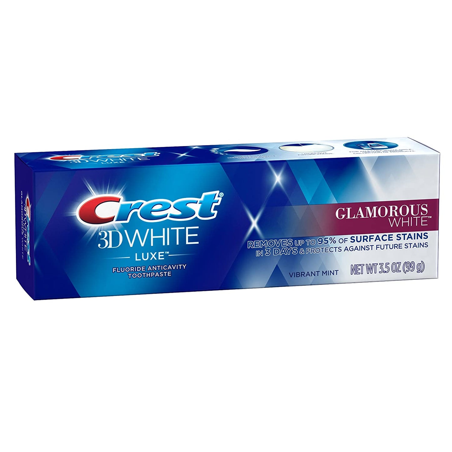 Crest 3d White Luxe Glamorous White Toothpaste 3 Pack