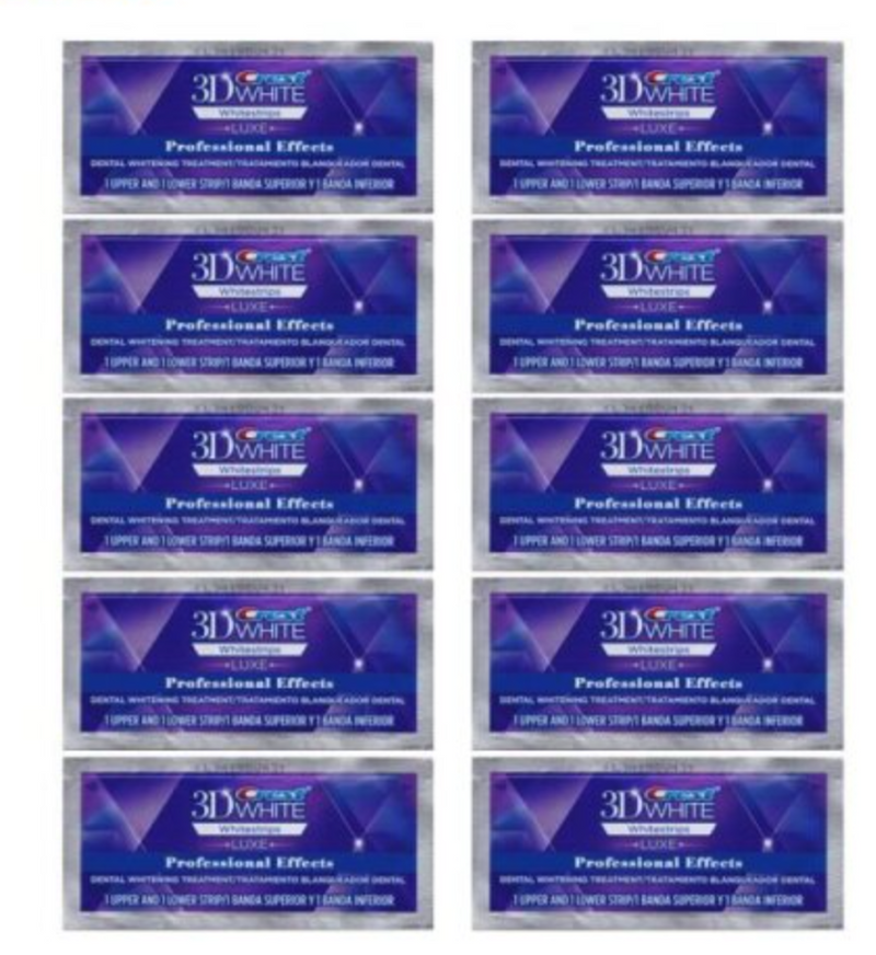 Crest - 3D TeethWhite Strips Professional Effect (10-Pieces)