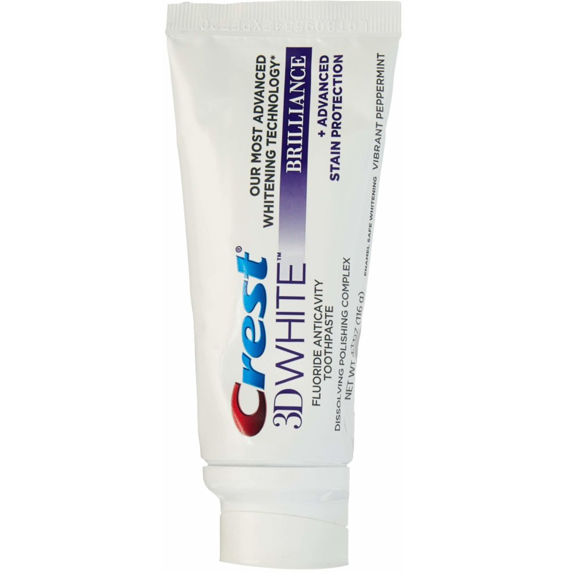 Crest, 3D White, Brilliance Toothpaste, Vibrant Peppermint, 116g