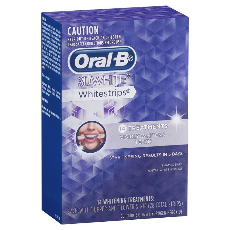 Oral B 3D White Strips 14 Teeth Whitening Treatments