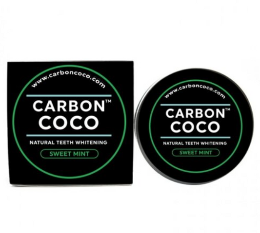 CARBONCOCO-Mint Natural Teeth Whitening+Sakura Toothpaste+flosser set