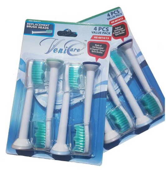 Venicare - Oral-B HX6014 (4-pieces) Set of replacement brush heads