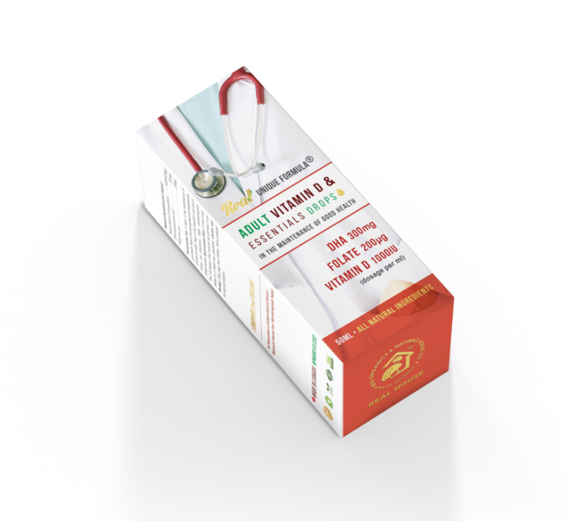 Real House Canada - Real • Natural DHA • Vit D3 & Health Essentials Drops