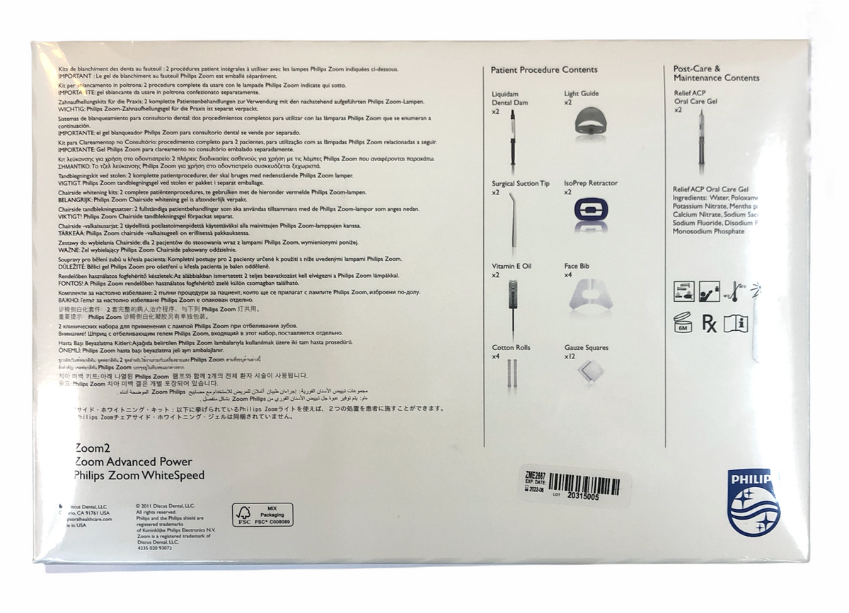 Philips zoom in-office procedure kit ZME2667 2 patient treatment