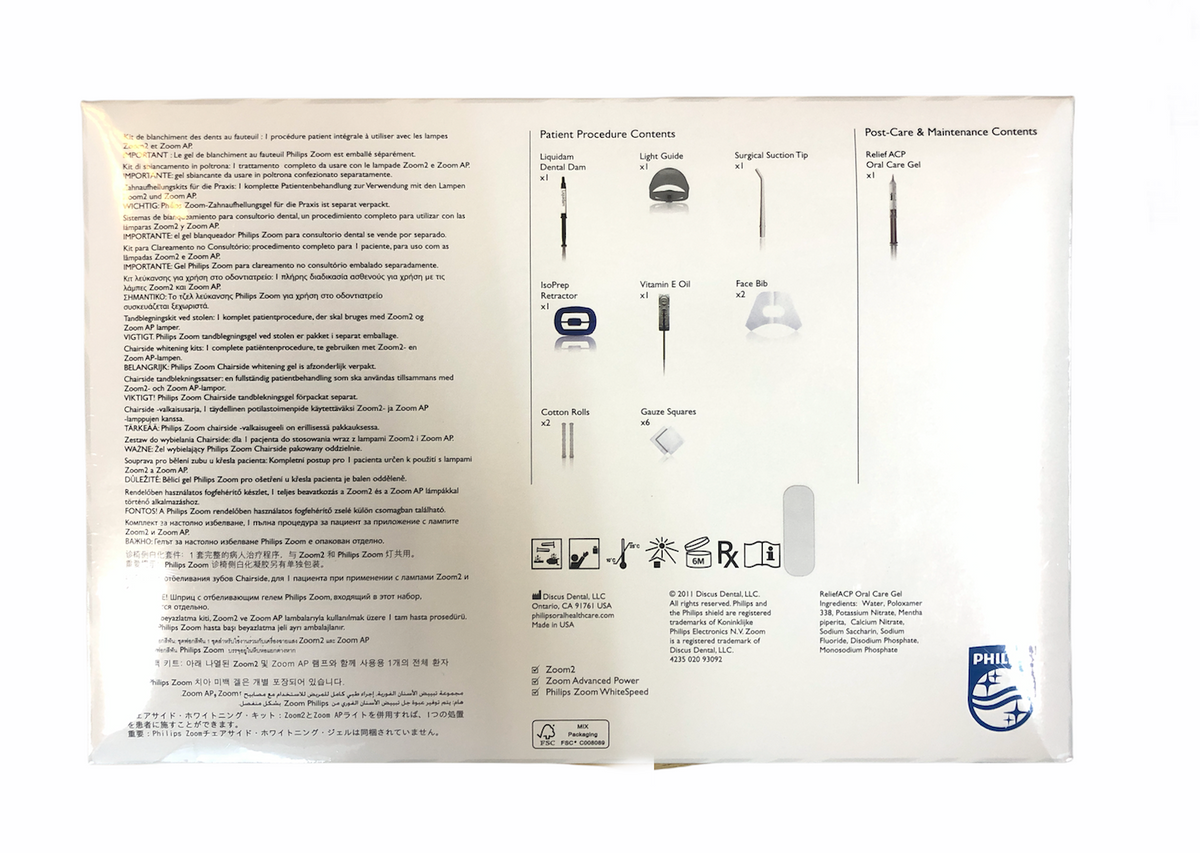 Philips zoom in-office procedure kit ZME2668 1 patient treatment