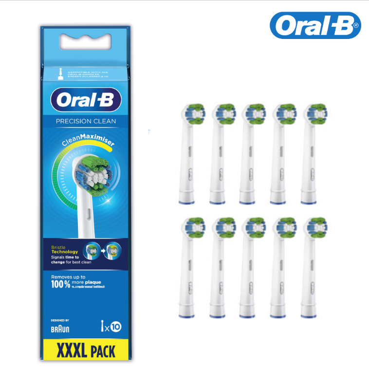 Oral B Power Toothbrush Precision Clean Electric Refills 10 Pack