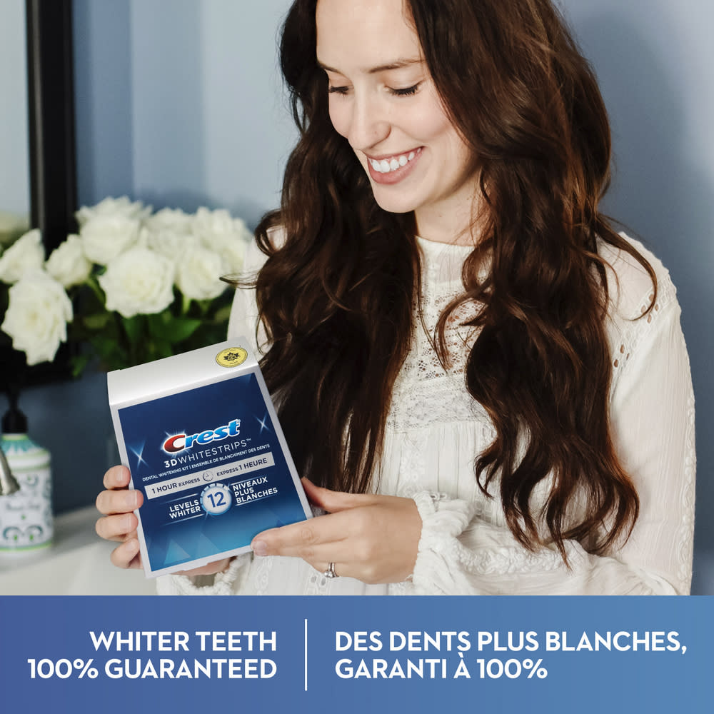 Crest 3D White Whitestrips 1 Hour Express 10 Treatments