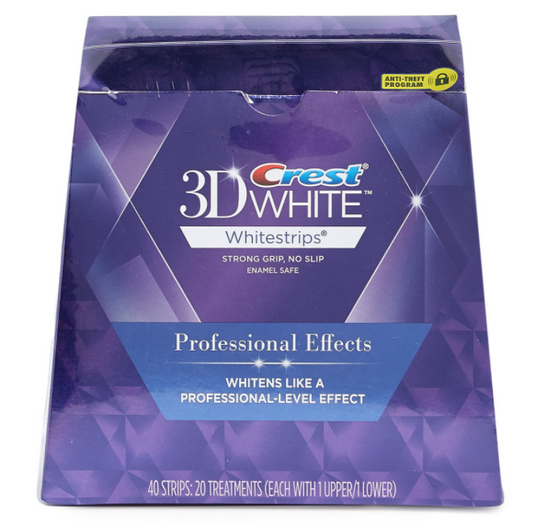 Crest teeth whitestrips professional effect 1 box 20 pouches HK Ver.